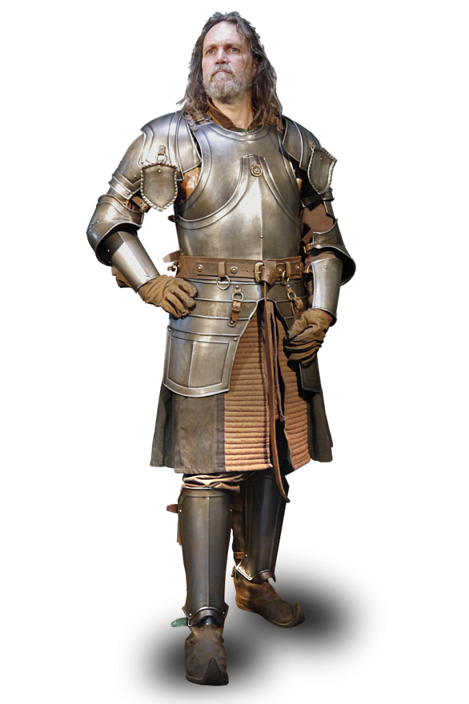 Metallrüstung für Larp Ritter