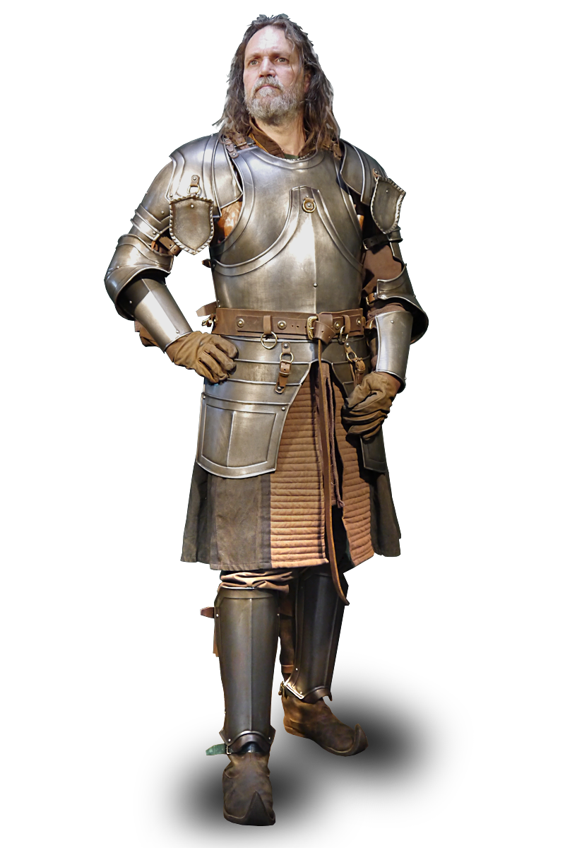 Metallrüstung für Larp Ritter