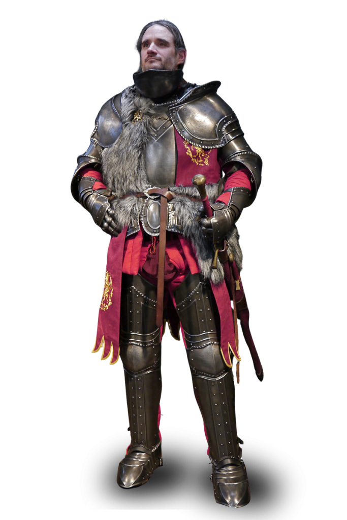 Metallrüstung für Larp Ritter