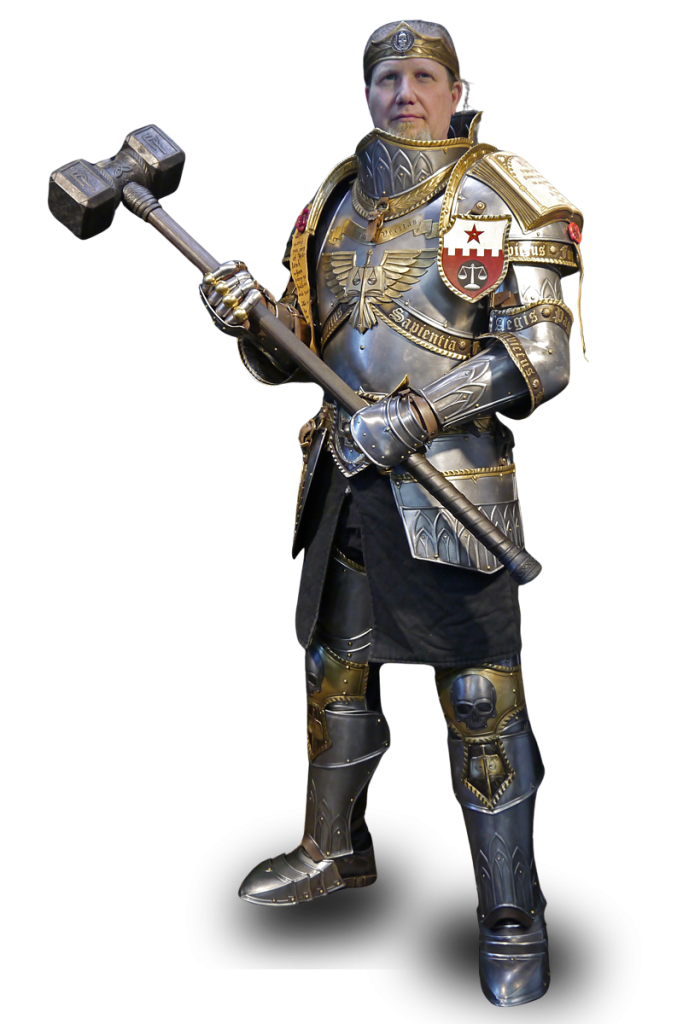 Metallrüstung für Larp Ritter