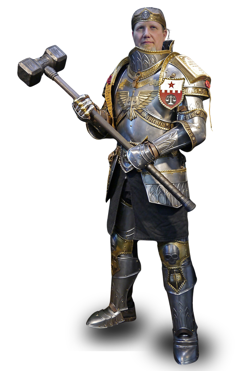 Metallrüstung für Larp Ritter